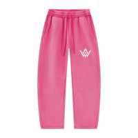 Unisex Vintage Wash Barrel Leg Fleece Sweatpants