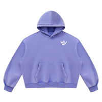 Unisex Vintage Wash Boxy Fleece Hoodie