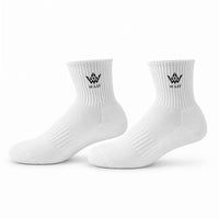 Embroidery Sports Quarter Socks|Cotton