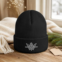 W.A.D Embroidered Knit Beanie