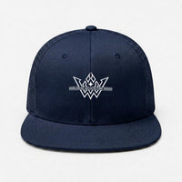 Embroidery Flat-Brim Mesh Cap