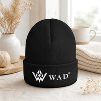 WAD Embroidered Knit Beanie