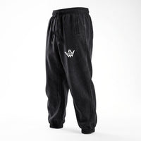 Heavyweight Fleece-Lined Washed Jogger Pants for Men|355GSM