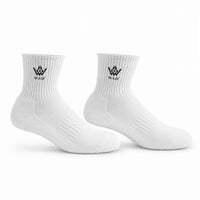 Embroidery Sports Quarter Socks|Cotton