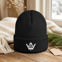 WAD Embroidered Knit Beanie