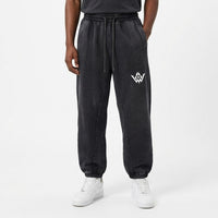 Heavyweight Fleece-Lined Washed Jogger Pants for Men|355GSM
