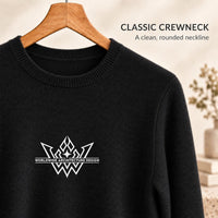 WAD Soft Wool-Blend Crewneck Knit Sweater|Embroidery