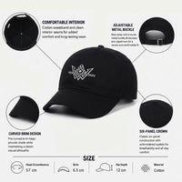 Embroidery Soft-Crown Flat Cap