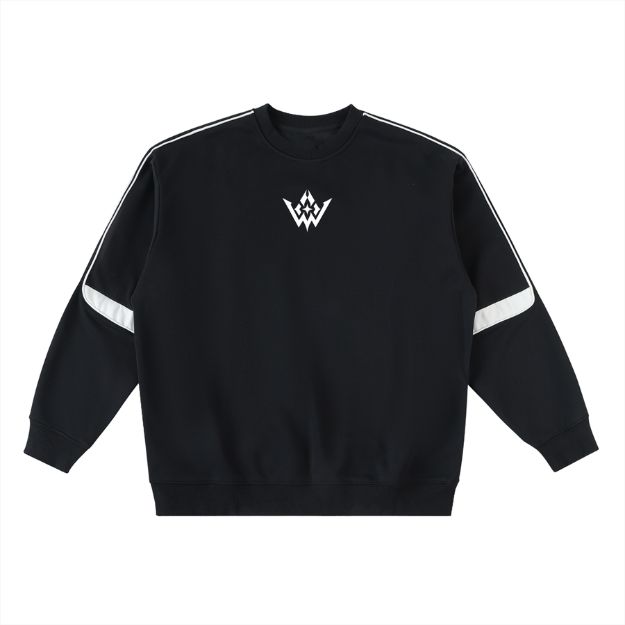 Oversized Crewneck Taped Sweatshirt