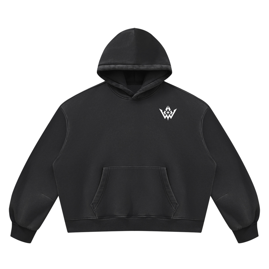 Unisex Vintage Wash Boxy Fleece Hoodie