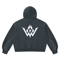 Unisex Vintage Wash Boxy Fleece Hoodie