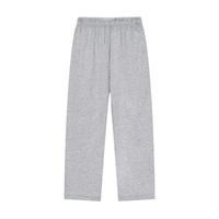 Solid Color Straight-Leg Sweatpants