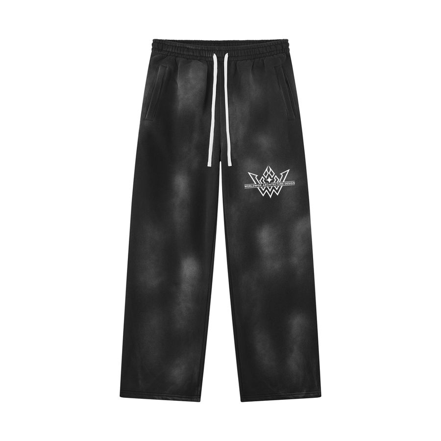 Unisex Sunfade Wide Leg Fleece Sweatpants