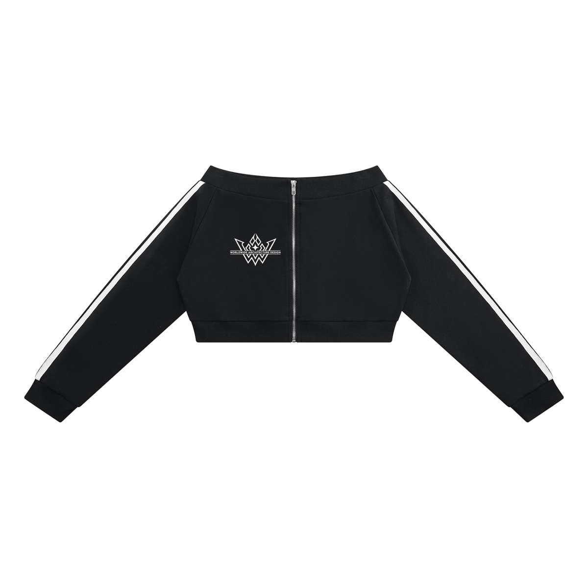 Women's Off-Shoulder Full Zip Hoodie