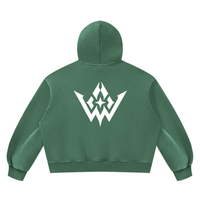 Unisex Vintage Wash Boxy Fleece Hoodie