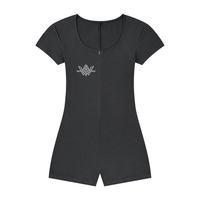 Women's Dual-Function Cape Tie-Waist Romper