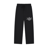 Solid Color Straight-Leg Sweatpants