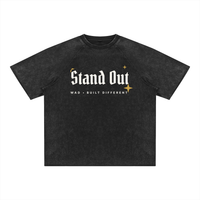Unisex Mineral Wash Raw Edge T-Shirt