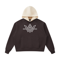Unisex Fleece Raglan Color Block Hoodie
