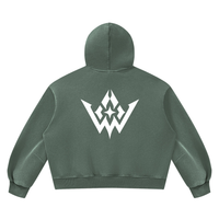 Unisex Vintage Wash Boxy Fleece Hoodie
