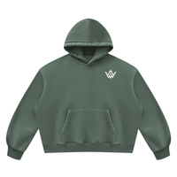 Unisex Vintage Wash Boxy Fleece Hoodie
