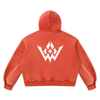 Unisex Vintage Wash Boxy Fleece Hoodie