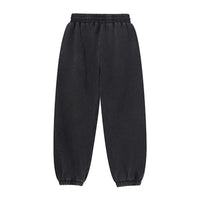 Heavyweight Fleece-Lined Washed Jogger Pants for Men|355GSM