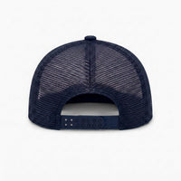Embroidery Flat-Brim Mesh Cap