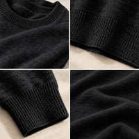 WAD Soft Wool-Blend Crewneck Knit Sweater|Embroidery