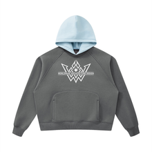 Dark Gray with Light Blue