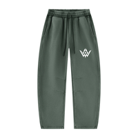 Unisex Vintage Wash Barrel Leg Fleece Sweatpants