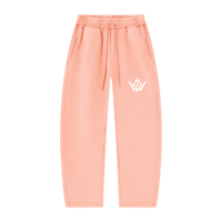 Unisex Vintage Wash Barrel Leg Fleece Sweatpants