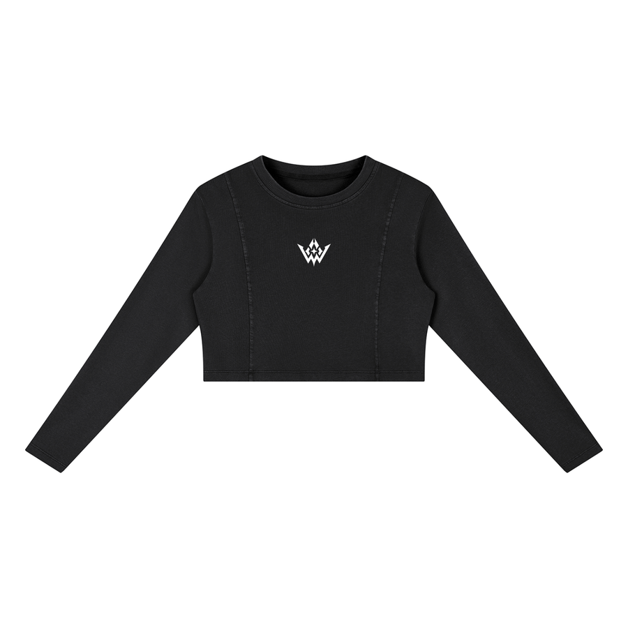 Women's Mineral Wash Crop Sweatshirt