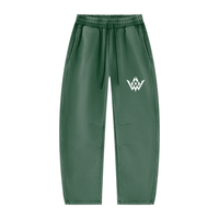 Unisex Vintage Wash Barrel Leg Fleece Sweatpants