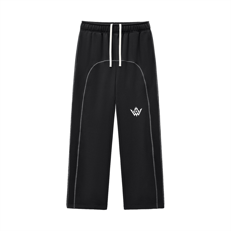 WAD Contrast-Stitched Fleece Sweatpants