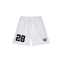 Unisex Striped Loose Fit Shorts