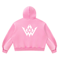Unisex Vintage Wash Boxy Fleece Hoodie