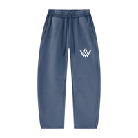 Unisex Vintage Wash Barrel Leg Fleece Sweatpants