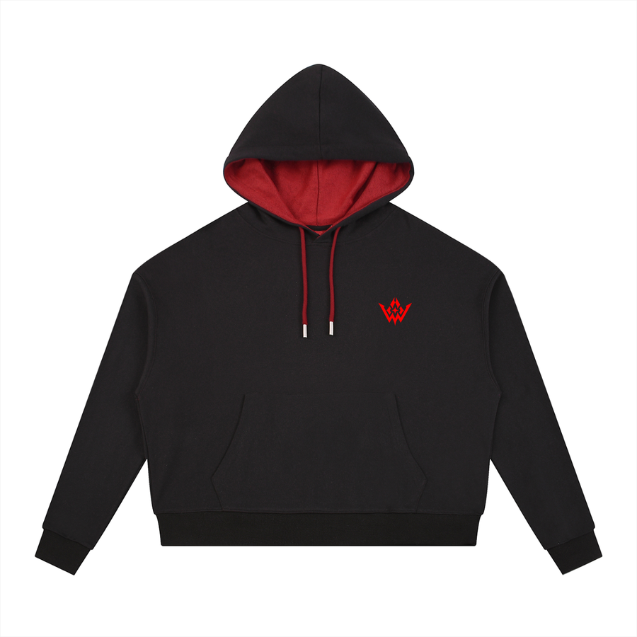 WAD Contrast Drawstring Hoodie