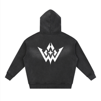 Sunfade Two-way Zipper Boxy Fleece Hoodie