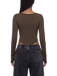 Women's Tight Long Sleeve Yoga Bodysuit