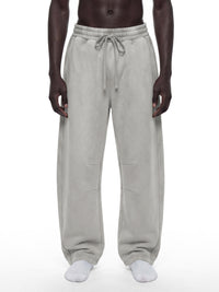 Unisex Vintage Wash Barrel Leg Fleece Sweatpants