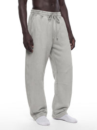 Unisex Vintage Wash Barrel Leg Fleece Sweatpants