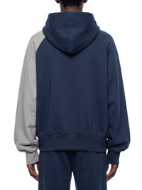 Unisex Color-Block Fleece Hoodie