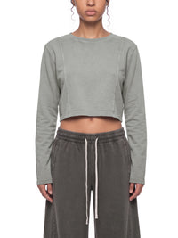 Women's Mineral Wash Crop Sweatshirt